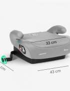 KikkaBoo Inaltator auto i-Go i-Size Brown 125-150 cm sezut confortabil centura de ghidaj fixare cu centura masinii husa detasabila certificat R12903 de catre TUV SUD