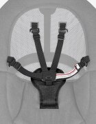 KikkaBoo Leagan electric 2in1 Zazu Grey cu tehnologie inteligenta de miscare in 3 directiipanou de comanda tactilcadru din otel3 viteze de balansarecronometru2 pozitii reglare spatargreutate admisa 30 kg