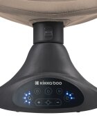 KikkaBoo Leagan electric cu balansare laterala si telecomanda Codie Beige spatar reglabil conectare bluetooth 5 viteze panou muzical cu control volum adaptor priza inclus