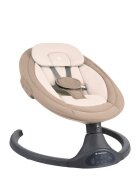 KikkaBoo Leagan electric cu balansare laterala si telecomanda Codie Beige spatar reglabil conectare bluetooth 5 viteze panou muzical cu control volum adaptor priza inclus