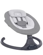KikkaBoo Leagan electric cu balansare laterala si telecomanda Codie Light Grey 2025