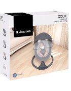KikkaBoo Leagan electric cu balansare laterala si telecomanda Codie Light Grey 2025