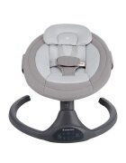 KikkaBoo Leagan electric cu balansare laterala si telecomanda Codie Light Grey 2025