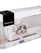 KikkaBoo Leagan electric cu leganare laterala telecomanda si carusel BeeMoove Grey