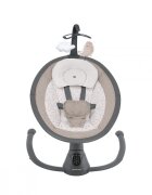 KikkaBoo Leagan electric cu telecomanda si leganare laterala Twiddle Beige