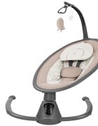 KikkaBoo Leagan electric cu telecomanda si leganare laterala Twiddle Beige