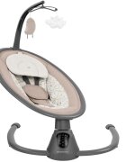 KikkaBoo Leagan electric cu telecomanda si leganare laterala Twiddle Beige