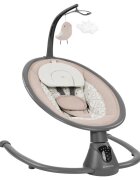 KikkaBoo Leagan electric cu telecomanda si leganare laterala Twiddle Beige