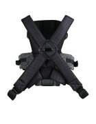 KikkaBoo Marsupiu ergonomic pentru bebelusi Gwen Fly tricot DeLux Negru de la 3luni3 pozitii de transport baveta moale detasabila bretele reglabile cu mecanism de blocare transversala