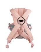 KikkaBoo Marsupiu ergonomic pentru bebelusi Gwen Fly tricot DeLux Roz de la 3luni3 pozitii de transport baveta moale detasabila bretele reglabile cu mecanism de blocare transversala