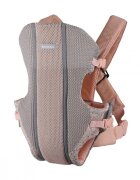 KikkaBoo Marsupiu ergonomic pentru bebelusi Gwen Fly tricot DeLux Roz de la 3luni3 pozitii de transport baveta moale detasabila bretele reglabile cu mecanism de blocare transversala