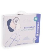 KikkaBoo Paturica de infasat bebelusi Baby Wrap Polar Bear Pink multifunctionalainchidere cu capse si fermoarmaterial premiumdimensiune 80x90 cm
