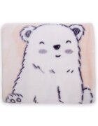 KikkaBoo Paturica de infasat bebelusi Baby Wrap Polar Bear Pink multifunctionalainchidere cu capse si fermoarmaterial premiumdimensiune 80x90 cm