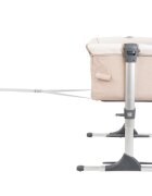 KikkaBoo Patut Co-Sleeper pentru bebelusi Bonne Nuit Beige Melange 2020 cu inaltime reglabila pozitie anti-reflux laterala culisanta accesorii incluse