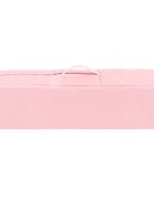 KikkaBoo Patut cu doua nivele Nighty Night Pink pliabil usita cu fermoar masuta de infasat carusel muzical roti cu frana