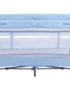 KikkaBoo Patut pentru copii So Gifted Blue 2020 cu pliere compacta doua nivele geanta de transport usita laterala cu fermoar