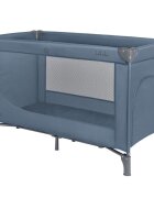 KikkaBoo Patut pentru copii So Gifted Blue cu pliere compacta doua nivele geanta de transport usita laterala cu fermoar