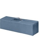 KikkaBoo Patut pentru copii So Gifted Blue cu pliere compacta doua nivele geanta de transport usita laterala cu fermoar