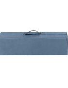 KikkaBoo Patut pentru copii So Gifted Blue cu pliere compacta doua nivele geanta de transport usita laterala cu fermoar