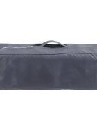 KikkaBoo Patut pentru copii So Gifted Plus Navy cu pliere compacta masuta de infasat doua nivele usita laterala cu fermoar geanta de transport inclusa