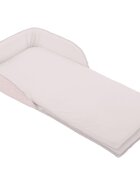 KikkaBoo Patut portabil pentru bebelusi si rucsac 2in1 Memory Confetti Pink multifunctionalbaza din spuma densa cu husa din bumbacprevazut cu fermoar si bretele reglabilepotrivit pentru calatoriiC