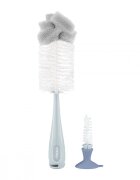 KikkaBoo Perie pentru biberoane 2 in 1 Blue