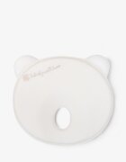 KikkaBoo Pernuta pentru formarea capului Airknit Bear White cu spuma memorymaterial premium respirabilhipoalergenic
