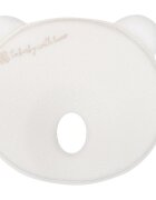 KikkaBoo Pernuta pentru formarea capului Airknit Bear White cu spuma memorymaterial premium respirabilhipoalergenic