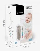 KikkaBoo Pila electrica pentru bebelusi si copii Beige cu lumina6 capete slefuire incluse2 viteze2 directii rotatiecutie de depozitare inclusa
