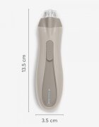 KikkaBoo Pila electrica pentru bebelusi si copii Beige cu lumina6 capete slefuire incluse2 viteze2 directii rotatiecutie de depozitare inclusa
