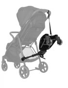 KikkaBoo Platforma pentru atasare la carucior copii Ally Black cu prindere universala roti cu suspensii reglaj in 8 pozitii Max 20 kg