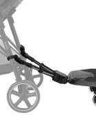 KikkaBoo Platforma pentru atasare la carucior copii Ally Black cu prindere universala roti cu suspensii reglaj in 8 pozitii Max 20 kg