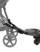 KikkaBoo Platforma pentru atasare la carucior copii Ally Black cu prindere universala roti cu suspensii reglaj in 8 pozitii Max 20 kg