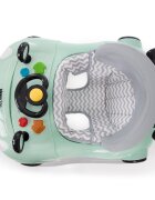 KikkaBoo Premergator pentru copii Car Mint cu panou muzical3 nivele reglare scaunhusa detasabilaprotectii cauciucate pentru praguripliabil compact