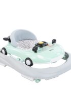 KikkaBoo Premergator pentru copii Car Mint cu panou muzical3 nivele reglare scaunhusa detasabilaprotectii cauciucate pentru praguripliabil compact