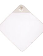 KikkaBoo Prosop cu gluga din bumbac 100 90x90cm Dreamy Flight Beige