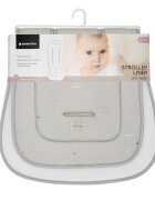 KikkaBoo Protectie anti-transpiratie Seally Me Model universal pentru caruciorhusa din bumbac moale si spate din plasa 3D respirabila Orificii pentru centura de sigurantaDimensiune 81x42 cm