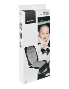 KikkaBoo Protectie bancheta pentru scaun auto GriNegru cu 2 buzunare compatibila isofix fixare rapida suprafata antiderapanta