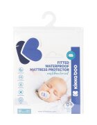KikkaBoo Protectie impermeabila anti-bacteriana pentru saltea 120x60 cm din bumbac cu elastic roatacompatibila cu saltele grosime maxim 15cm