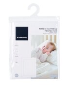 KikkaBoo Protectie impermeabila din bumbac organic 80x50x8 cm pentru saltea landou sau patut co-sleeper