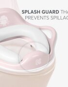 KikkaBoo Reductor pentru toaleta copii Soft Hippo Pinkcu manere ergonomicecolac moale din spuma cu suprafata impermeabila