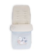 KikkaBoo Saculet de iarna pentru picioare Polar Friends Blue material impermeabilcompatibi cu toate carucioareleorificii pentru centurile de sigurantadimensiune 95x48 cm