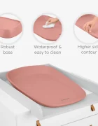 KikkaBoo Saltea de infasat Blush din spuma poliuretanica EVA moalesuprafata impermeabiladesign ergonomic67.5x45x10 cm