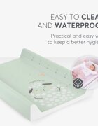 KikkaBoo Saltea infasat cu intaritura Sleepy Sheep 70x50cm cu suprafata impermeabilaTaliometru incorporatContur lateral mai inalt restrictie blanda antirostogolirePotrivita pentru acasacabinete medicale
