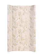KikkaBoo Saltea infasat soft cu suprafata impermeabila 70x50cm Secret Garden Beigecuratare usoaracontur lateral inalt pentru siguranta suplimentara