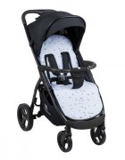 KikkaBoo Saltea universala pentru protectie carucior Bear with me Blueorificii pentru carucioarele standard cu sistem de prindere in 3 sau 5 punctebanda elastica in zona picioarelordimensiune 99x44 cm
