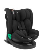 KikkaBoo Scaun auto copii i-Reverse i-SIZE Black 40-150 cm cu isofixsezut rotativSPStop tethertetiera cu spuma memorie si inaltime reglabilareductor