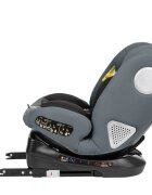 KikkaBoo Scaun auto cu isofix 40-150 cm i-Moove i-SIZE Dark Greysezut rotativancora Top TetherSPS-protectie impact lateraltetiera reglabila in 13 pozitiitetiera cu spuma de memoriesalteluta reductor inclusa