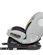 KikkaBoo Scaun auto cu isofix 40-150 cm i-Moove i-SIZE Light Greysezut rotativancora Top TetherSPS-protectie impact lateraltetiera reglabila in 13 pozitiitetiera cu spuma de memoriesalteluta reductor inclusa
