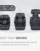 KikkaBoo Scaun auto cu isofix i-Bronn i-SIZE Bej 76-150 cmomologat R129conectori isofix telescopici cu sistem verificare instalaretetiera reglabila in 5 pozitiiperna reductor moaleghidaj multi centurahusa detasabila